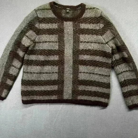 Ann Taylor Rabbit Alpaca Wool Blend Sweater Womens size LP super heavy warm 0784 - Picture 1 of 7
